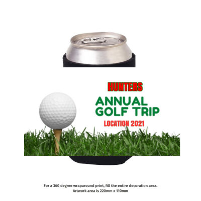 Golf Trip - Full Colour Stubby Holder Thumbnail