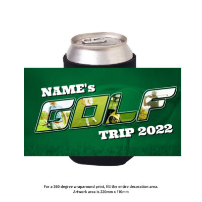 Golf Trip - Full Colour Stubby Holder 2 Thumbnail