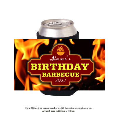 Birthday BBQ - Full Colour Stubby Holder 2 2 Thumbnail