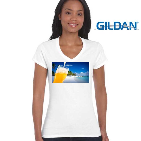 Softstyle Ladies' V-Neck T-Shirt Thumbnail