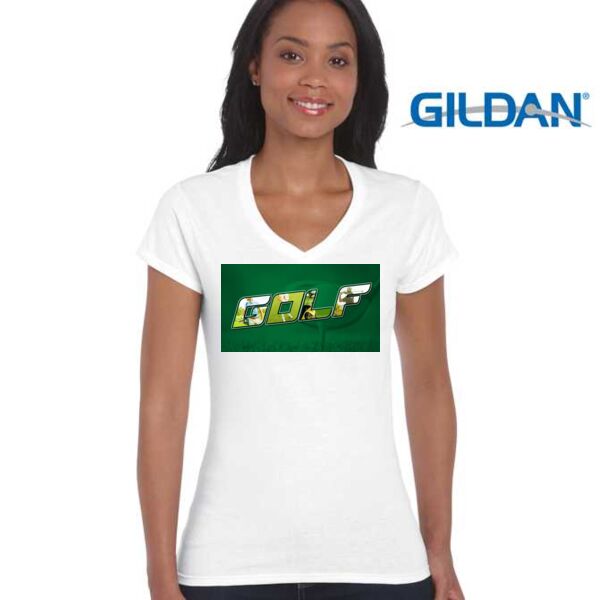 Softstyle Ladies' V-Neck T-Shirt Thumbnail