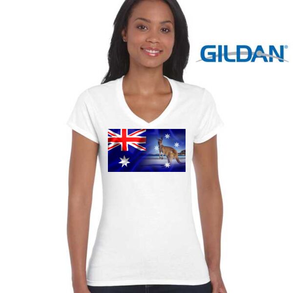 Softstyle Ladies' V-Neck T-Shirt Thumbnail