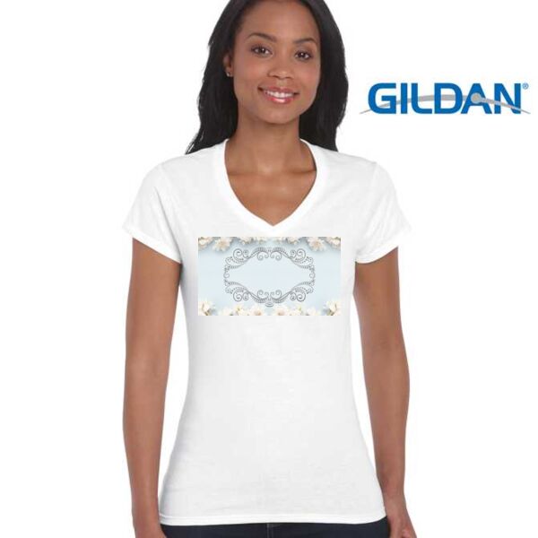 Softstyle Ladies' V-Neck T-Shirt Thumbnail